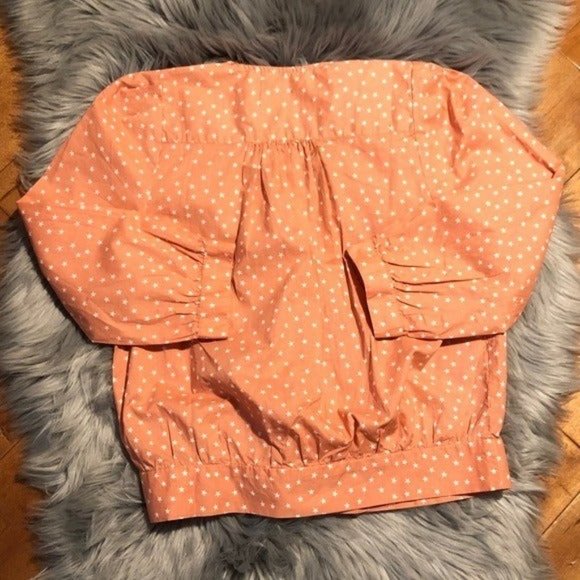 Madewell Star Print Wrap Blouse Size XSmall - Picture 4 of 5